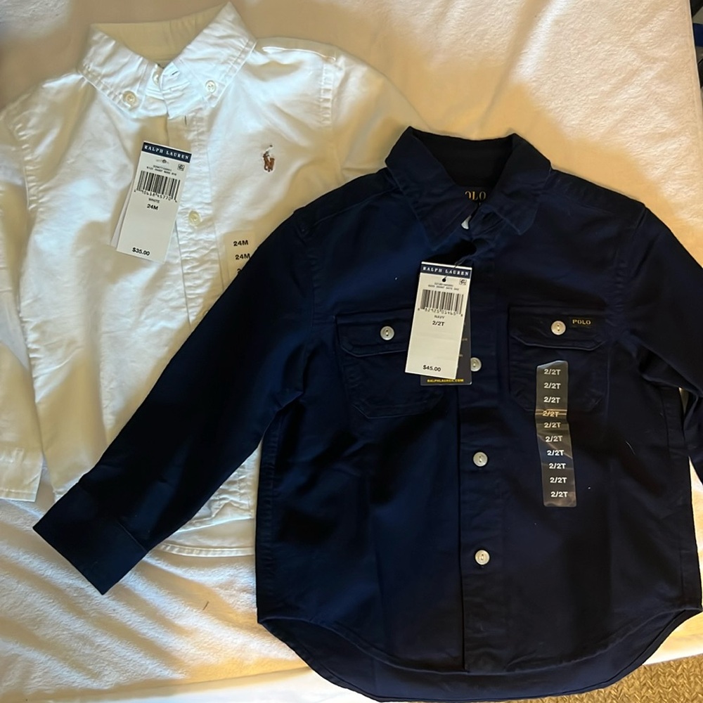 Brand New! 2T- Polo Ralph Lauren Long Sleeved
